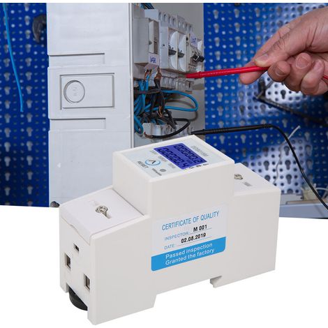 Compteur d'énergie électrique monophasé DDS015M à affichage numérique, réinitialisable, 230 V (1/5)