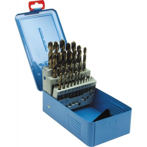 Caja broca .D338N pulido 1-10,0mm HSSCo 19 unidades Ptg (1/5)