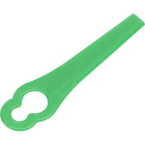 Lot de 100 lames de rechange en plastique pour taille-haie et tondeuse de jardin, 80 mm, trous 11x7 mm (1/5)
