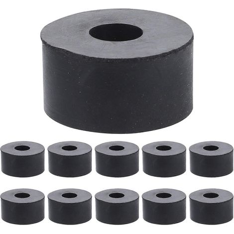 15 rondelles en caoutchouc pour l'amortissement des vibrations, œillets en caoutchouc, rondelles plates en caoutchouc-3x3CM-Black