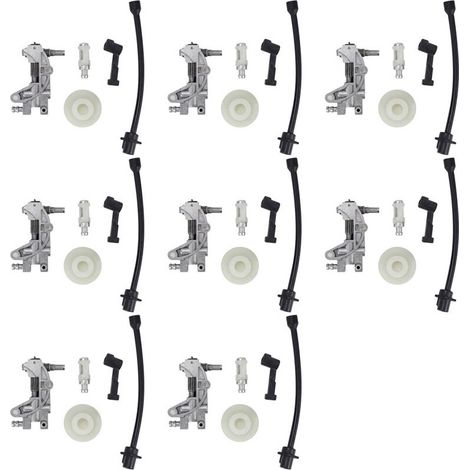 Kit de 40 piezas de manguera de filtro de bomba de aceite, línea de aceite, boquilla de turbina para motosierra 4500 5200 5800 45CC 52CC 58CC