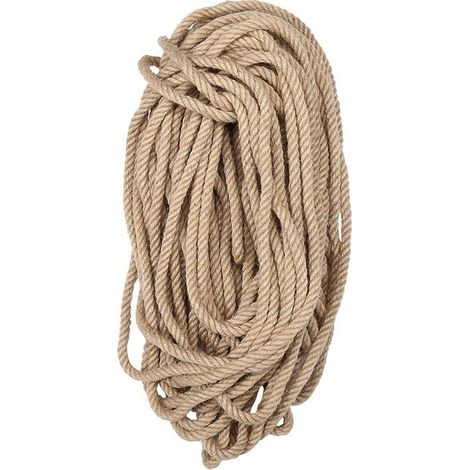 Natürliches Juteseil, 12 mm x 10 m, ideal für Gartenarbeit, Heimwerkerarbeiten und manuelle Katzenkratzbäume (1/5)