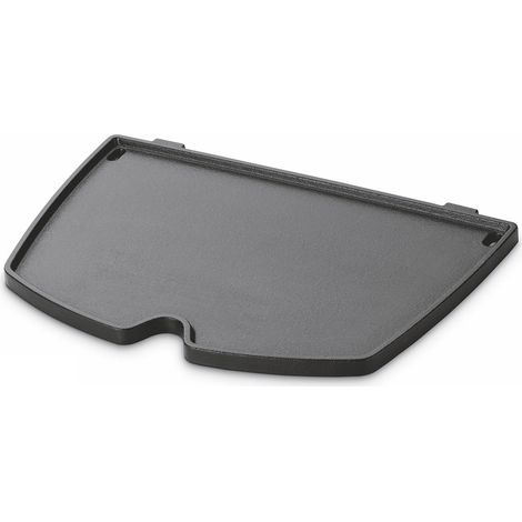 Weber – Plancha pour barbecue Q100 et Q1000 – Grille en fonte – Dimensions 43 x 27 cm – Pour cuisson de légumes et fruits de mer