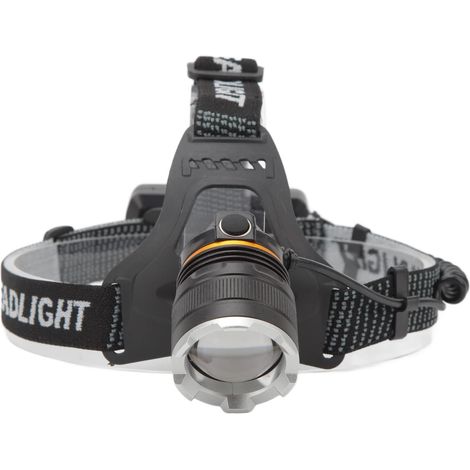 Lampe Frontale Rechargeable, 8 LED 18 000 sans Fil avec Zoom Réglable et étanchéité IPX6, pour le Camping en Plein Air, la Course à Pied, la Chasse (1/5)