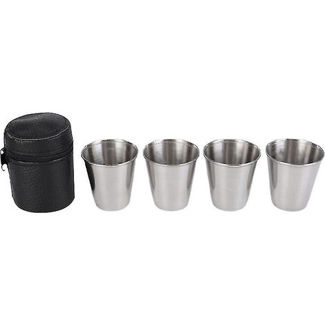 1 ensemble de verres à liqueur en acier inoxydable (1/3)