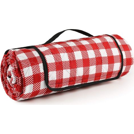 1 Couverture de pique-nique, 200x200 cm, imperméable, pliable, pour plage, camping, parc (1/5)