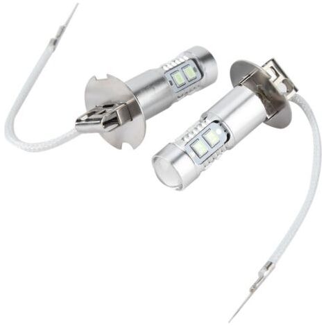 BUNTHAUS PA Kit Phares LED 100W 1200LM 8000K 2 Pièces Ampoules H3 Feux Diurnes Antibrouillard Voiture (1/4)