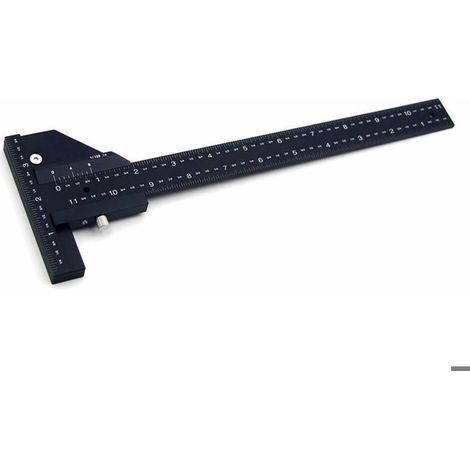 HONORNIC - Multifunctional aluminum alloy woodworking ruler, T-shaped ruler, woodworking marking ruler