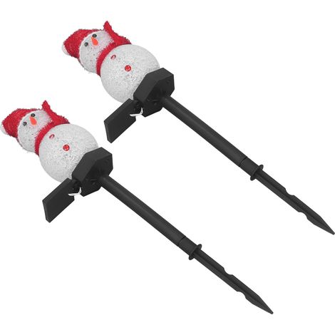 Guirlandes lumineuses solaires bonhomme de neige, décorations lumineuses bonhomme de neige décoratives pour l'extérieur, décorations de Noël bonhomme de neige étanches pour jardin, cour et pelouse (1/5)