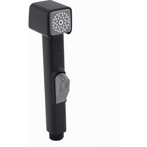 Trade Shop - DOCCETTA SPRUZZTOR FÜR BIDET WC SHATTAF PULIZIA 18CM NERO SQUDRATO 87550 -