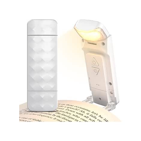 Lámpara de lectura recargable por USB, 3 colores + 5 niveles de brillo, protección ocular, ideal para leer en la cama o en cualquier lugar. (1/5)