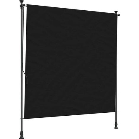 Store enrouleur extérieur noir, 100 x 270 cm (1/5)