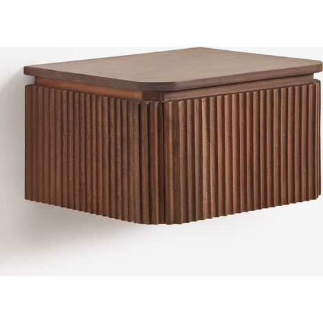 Table de chevet flottante 35x30 cm en bois d'acacia Biljandi SKLUM
