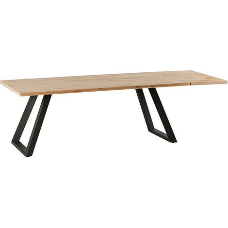 Rallonge pour table à manger 200 cm finition blanchie COSTENTA