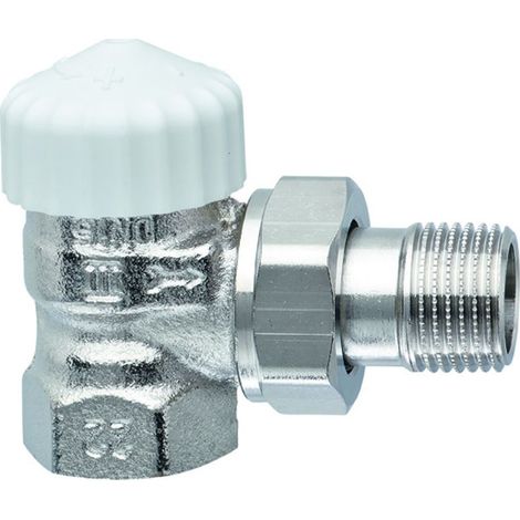 HEIMEIER Thermostat-Ventilunterteil V-exact II "kurz", Eckform, DN10, vern., 3451-01.000 (1/3)