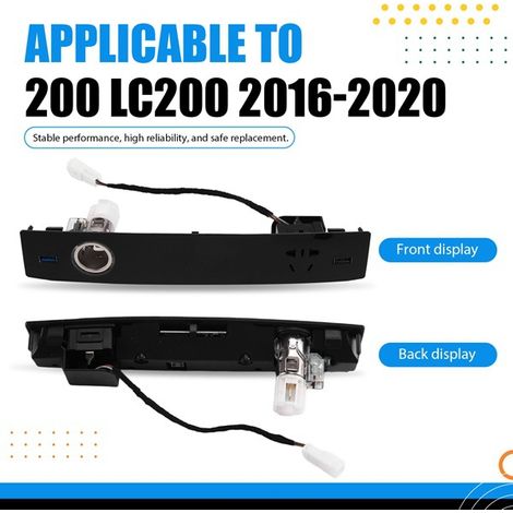 Multifunktionale USB-Buchse für die Rückseite von Toyota Land Cruiser 200 LC200 Fahrzeugen (Baujahre 2016–2020) (1/4)