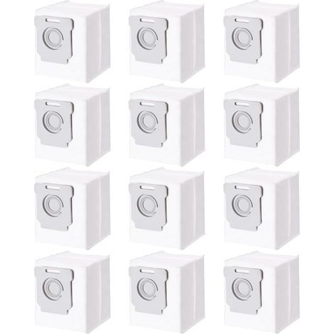 12 Pack Vacuum Cleaner Bags for iRobot Roomba i7 i7+ i3 i3+ i4 i4+ i6 i6+ j7 j7+ i8 i8+S9 S9+ E5 E6 E7, Accessories Dust Bag for iRobot Roomba Allen Vacuum Cleaner Clean Base (1/5)