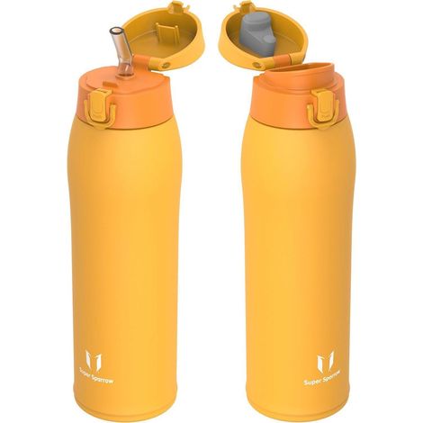 Trinkflasche Edelstahl Thermosflasche 950 ml M- Vitalit&xE4t Orange (1/5)