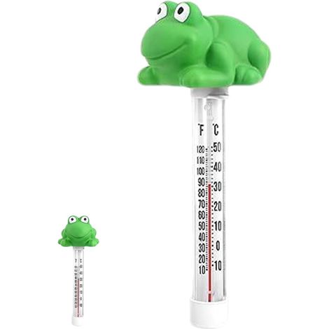Thermomètre D'Eau Grenouille Flottante Mignonne Et Précise Détecteur De La Température De L'Eau Pour Les , Baignoires, Piscines, Aquariums, Spas, Bassins Et Voyages (1/5)