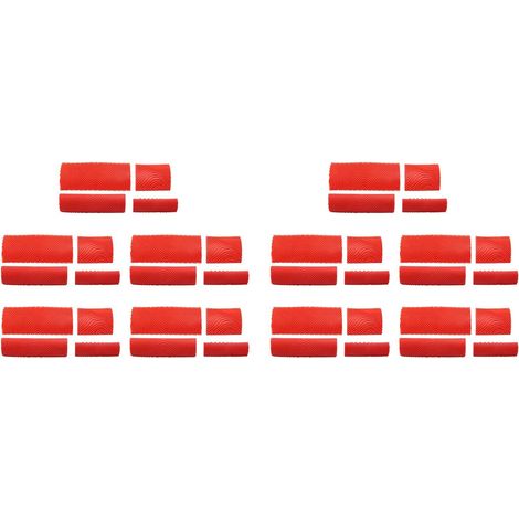 40 Pièces Séries Ensemble D'Outils de Grainage Du Bois Motif de Graissage Du Caoutchouc Caoutchouc Peinture Murale Outil de Peinture pour la Peinture Murale DéCoration DIY (1/5)