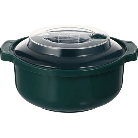 Bol Alimentaire - Polipropileno -25 °C a +120 °C - Para Microondas Congelador y Coccion al Vapor - Con Tapa y Ventilacion - 1 Unidad