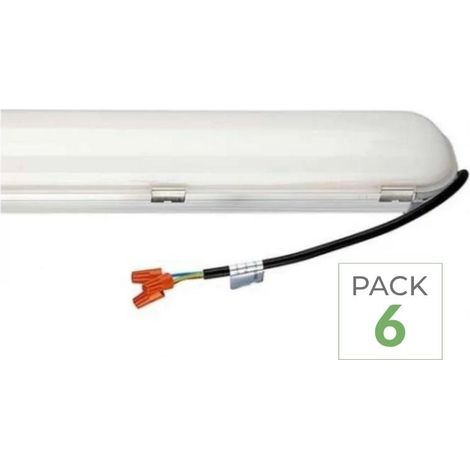 Réglette LED Étanche 120cm 60W Haut rendement 120lm/W LED Samsung - Pack de 6 / Blanc Neutre  - SILUMEN