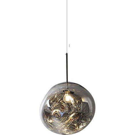 Suspension lumineuse moderne en forme de lave, idéale pour une boutique de vêtements créative, un bar, un bureau, une villa, un duplex, un salon, une salle à manger ou un escalier. (1/5)