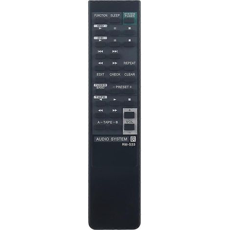 RM-S33 Remote Control for Sony Audio System HCDH801 MHC701 MHC-701 MHC-801 MHC-S30 MHC801 MHCS30 STD Black (1/5)