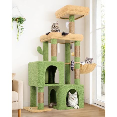 Arbre a Chat Stable 134cm pour Chaton Grand Chat Adulte Vieux (1/5)