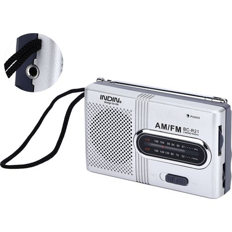 Radio de poche portable, mini-radio AM/FM, radio compacte à piles, fonctionne sur piles (1/5)