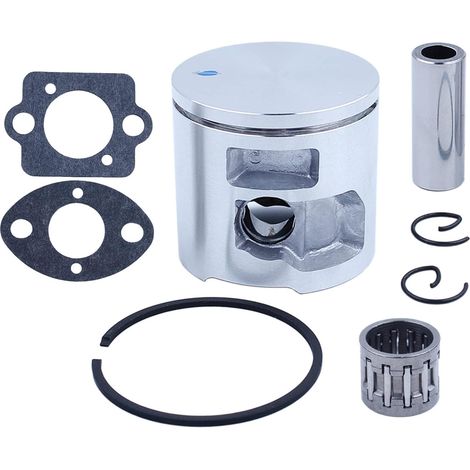 Joint de 47 mm à roulement à aiguille de piston pour Husqvarna 455 455E 455 Rancher pour tronçonneuse, piston, goupille, bague, circlip, roulement à aiguilles, kit de joint de carburateur (1/5)