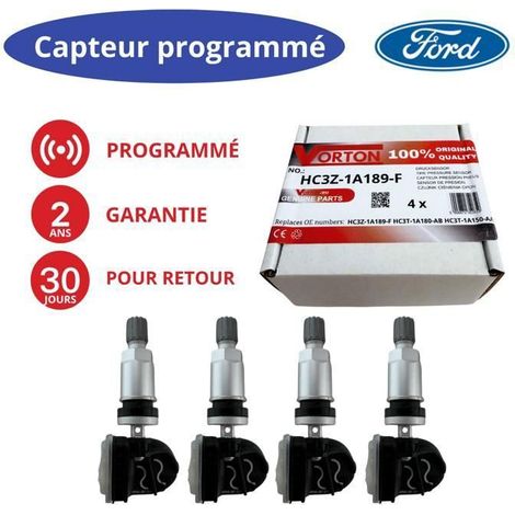 4x Sensori TPMS programmati 433MHz per Ford e Lincoln (MKX MKZ MKC Continental Navigator Nautilus)