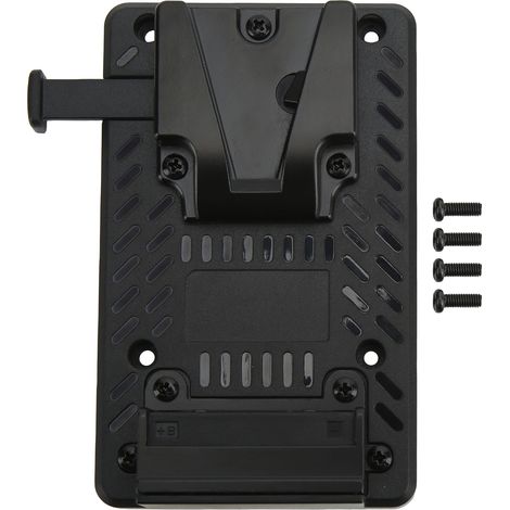 soporte para batería V-Lock, aleación de zinc, placa de montaje DIY, para equipos de cámara y vídeo. (1/5)