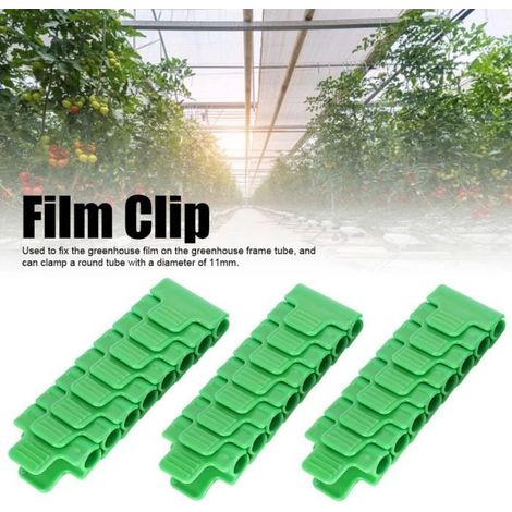 Eiffel 24 Pcs Pince à film pour serre En Plastique À Effet Outil De Jardinage Accessoires pour 11mm Tube (1/4)