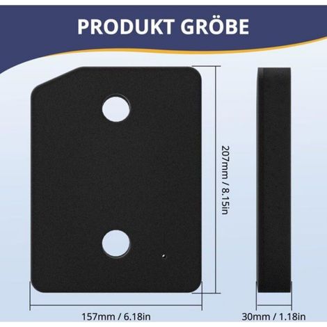 4 éponges filtrantes Miele T1 – 207x157x30 mm – filtre fin/grossier (1/4)