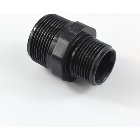 PVC - U double mamelon réduit AG 2 1/2" x 1 1/2" (1/3)