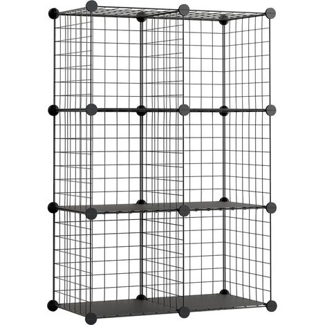 Modulare Metallregal Titan C6 Schwarz