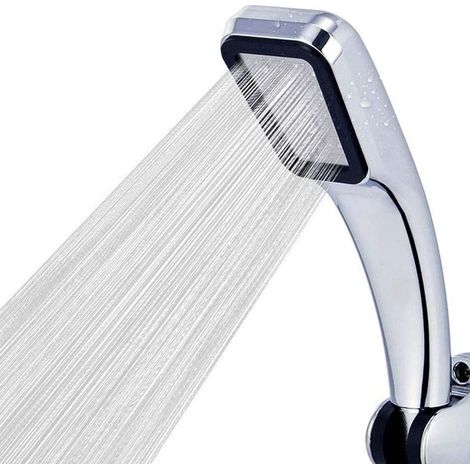 Quadratische Handbrause – 300 Löcher – Turbodruck – Wassersparend – Für Standardduschen – 1 Stück (1/5)