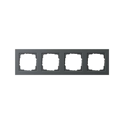 Cornice Gira e2 senza viti termoplastica antracite