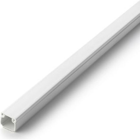 STRISCIA CON COPERCHIO 2 M ADESIVO BIANCO - 16X16 MM