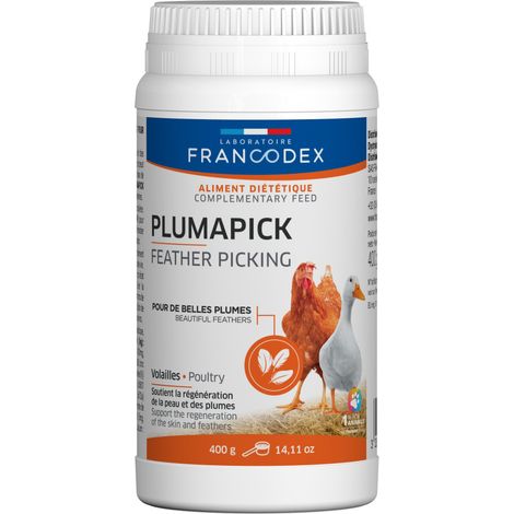 Fortifiant plume plumapick 400g pour volaille. - Francodex