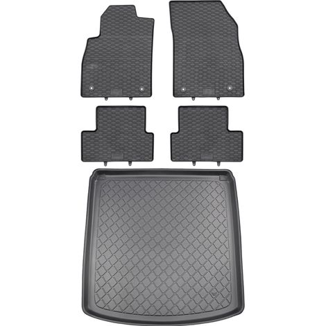 Opel Astra IV J Sedán de 09.2012 a 08.2018 SET - Alfombrillas de goma para coche + alfombrilla para maletero
