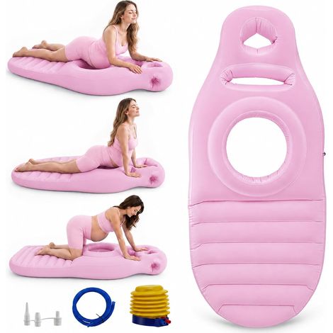 Coussin Gonflable de Grossesse Tapis de Yoga pour Femmes Enceintes Trou (1/5)