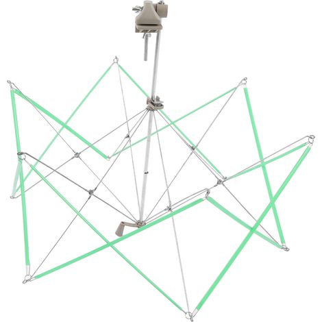 Outil d'enroulement en acier inoxydable et en plastique, facile à fixer, pratique à utiliser et facile à régler  cadre d'enroulement en forme de parapluie.