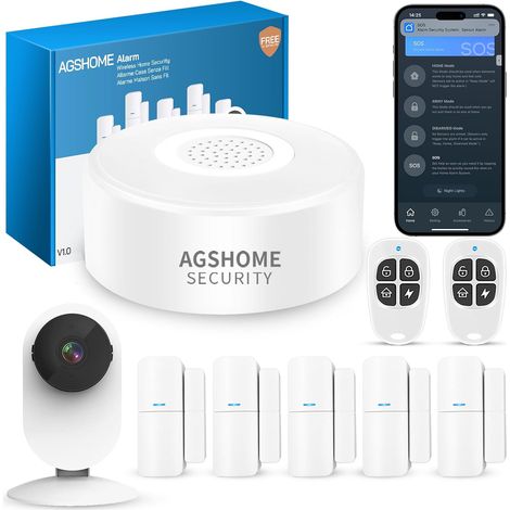 Alarme Maison avec Caméra 1080P, 120dB, sans Fil 2.4GHz (1/5)