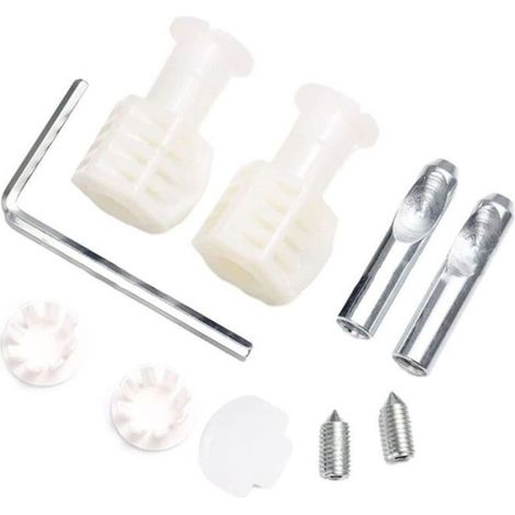 Kit De Fixation Pour Wc Suspendus - Plastique Et Acier Inoxydable - Pré-Verrouillage Automatique - Pour Installation Murale Stable - 1 Unité (1/4)
