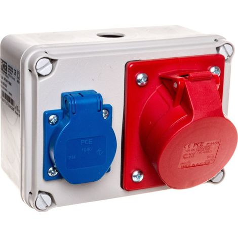 Cuadro de distribución fijo 16A/5P GS IP54 9769115W