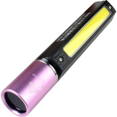 365-nm-UV-Taschenlampe mit 3 LEDs, wiederaufladbare 2-in-1-taktische LED-Taschenlampe für Haustierurinerkennung, Harzaushärtung, Hetzen