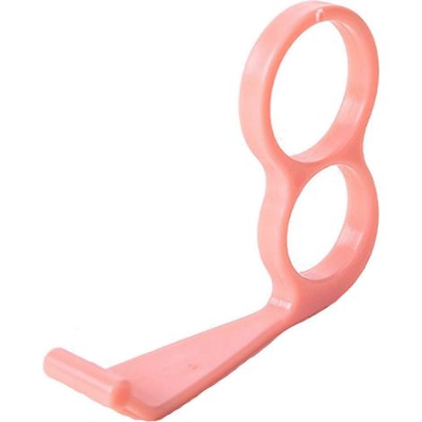 Hier ist ein Titelvorschlag auf Französisch (weniger als 190 Zeichen): L-förmiger Anti-Fall-Handyhalter, tragbarer Fingerring aus Kunststoff, universeller Smartphone-Fingergriff, praktischer Rückengri (1/4)
