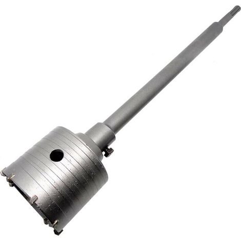 Fresa Carotatrice A Tazza 90 Mm Asta Prolunga 60cm Per Trapano Attacco Sds Plus (1/3)